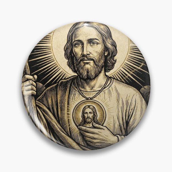 Item preview, San Judas Tadeo Faith and Hope Religious Art – St Jude Devotional Illustration designed and sold by StickersArcoiris.
