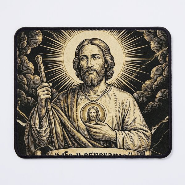 Item preview, San Judas Tadeo Faith and Hope Religious Art – St Jude Devotional Illustration designed and sold by StickersArcoiris.