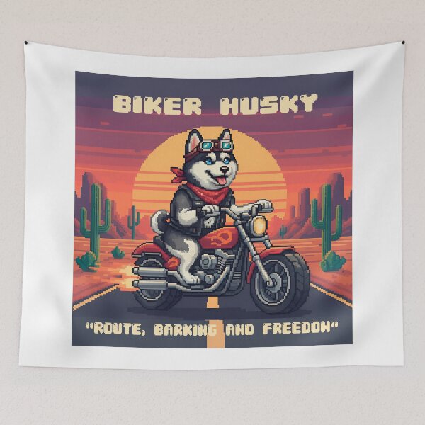 Item preview, Biker Husky designed and sold by UrbanTRIP.