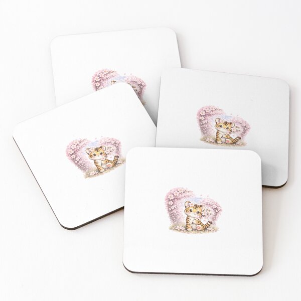 Item preview, Cherry Blossom Tiger Spring Illustration designed and sold by happydog379.