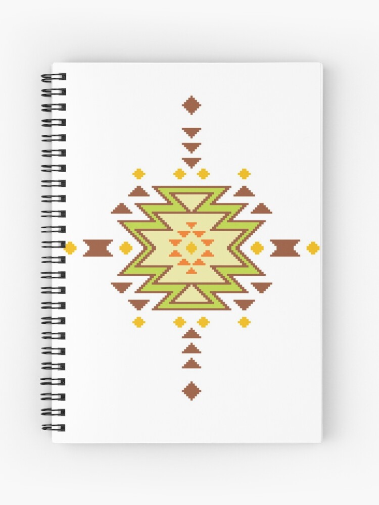 Indianische Muster Spiralblock Von Oleo79 Redbubble