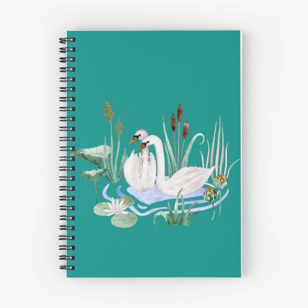 Item preview, Swan Lake Painted by Hand in Watercolor designed and sold by andrebalest.art.