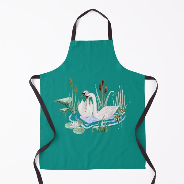 Item preview, Swan Lake Painted by Hand in Watercolor designed and sold by andrebalest.art.