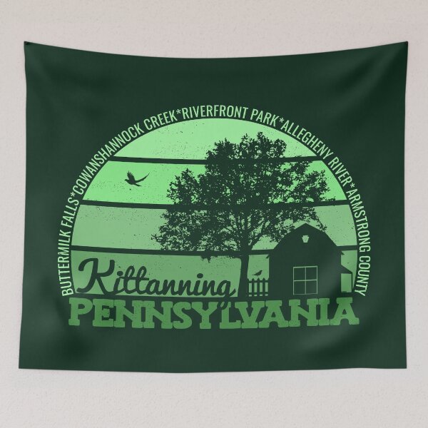 Item preview, Kittanning Pennsylvania Sunset Retro Vintage Local Pride Logo designed and sold by CRHPOD20.