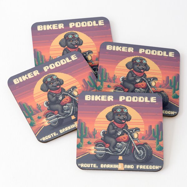 Item preview, Biker Poodle designed and sold by UrbanTRIP.