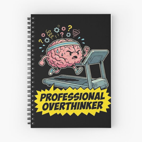 Item preview, Professional Overthinker | Funny Anxiety Brain Cartoon designed and sold by blakfrog.