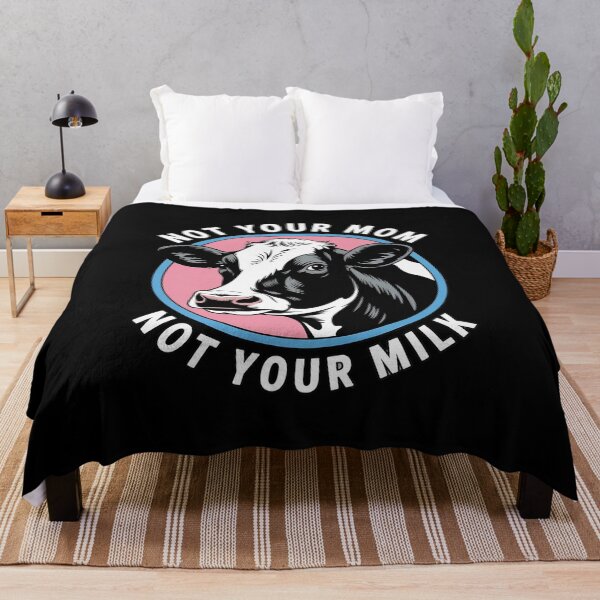 Item preview, Not Your Mom Not Your Milk - Vegan Message Statement designed and sold by Dakarothill.