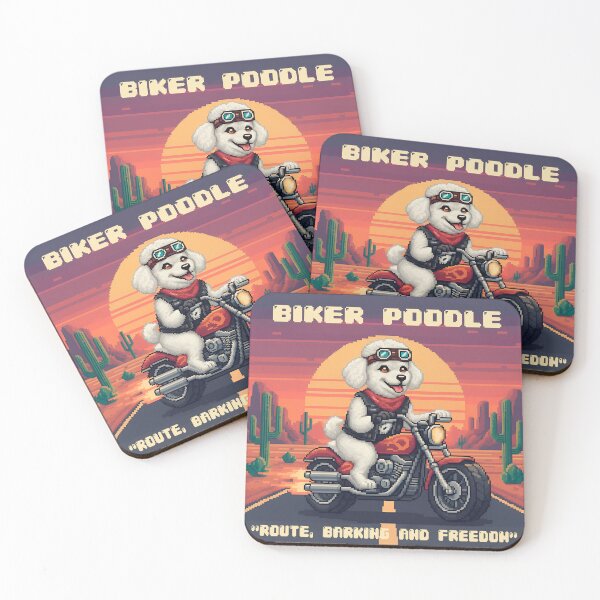 Item preview, Biker Poodle designed and sold by UrbanTRIP.