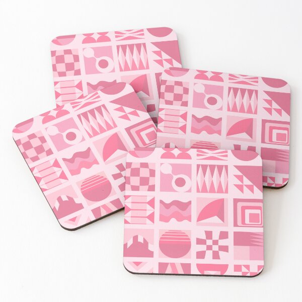 Item preview, Pink geometric pattern designed and sold by Sakshi-Sarde.
