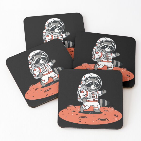 Item preview, Trash Panda Spaceman: Raccoon on Mars designed and sold by Maesa Studio.