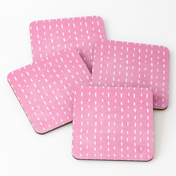 Item preview, Pink watercolor background with dashed lines designed and sold by Sakshi-Sarde.