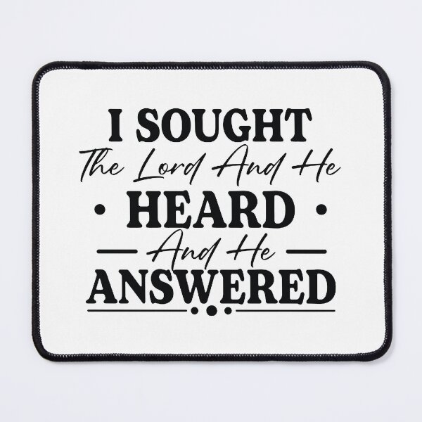 Item preview, I Sought The Lord And He Heard And Answered designed and sold by StickLoveFamily.