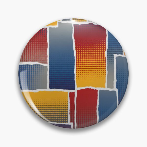 Item preview, Halftone Patchwork Collage designed and sold by Kaleidoscope Print.