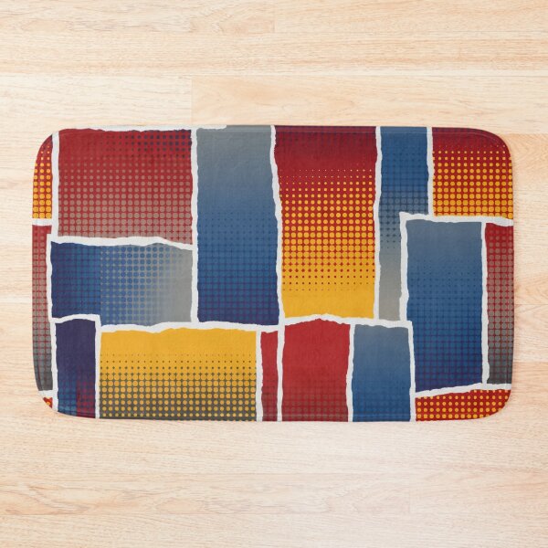 Item preview, Halftone Patchwork Collage designed and sold by Kaleidoscope Print.