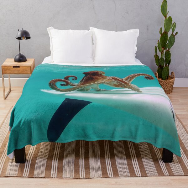 Item preview, The Coastal Octopus Surfing designed and sold by SurfolioPrints.