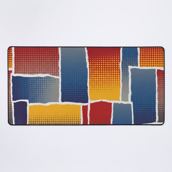 Item preview, Halftone Patchwork Collage designed and sold by Kaleidoscope Print.