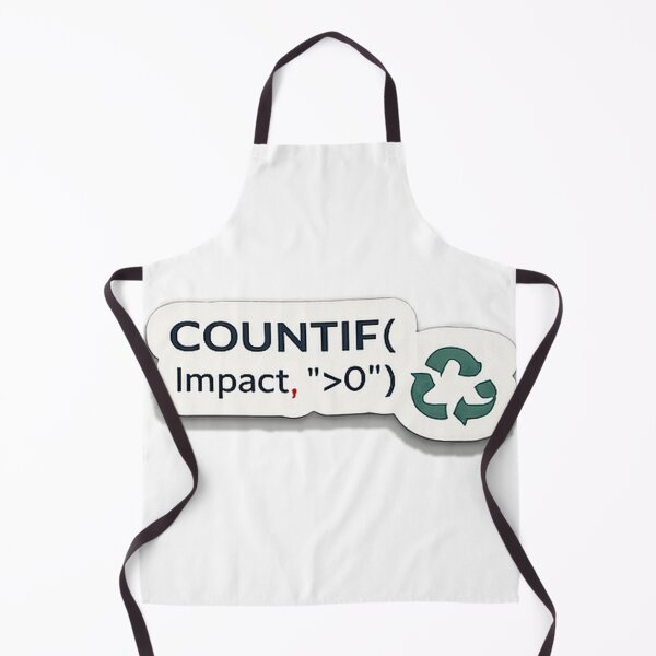 Item preview, COUNTIF Impact > 0 | ESG Data Sticker designed and sold by TechNoChaos.