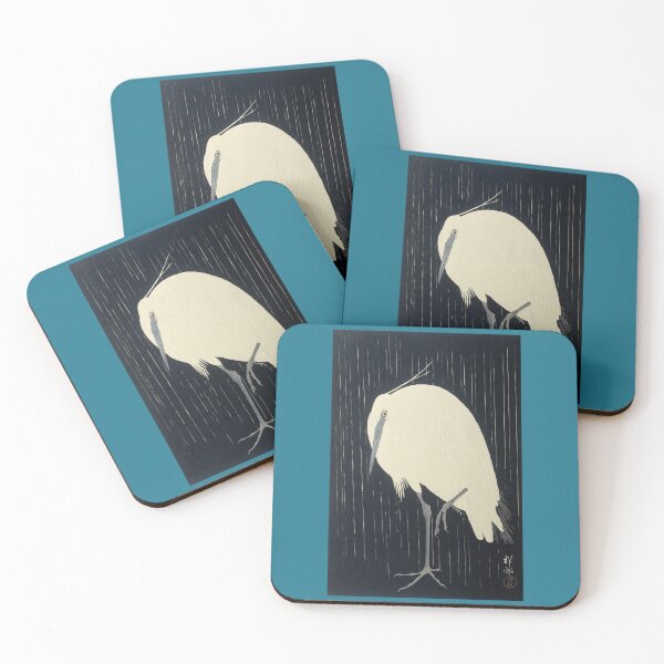 Item preview, Ohara Koson: Egret in the Rain designed and sold by Tridentulus.