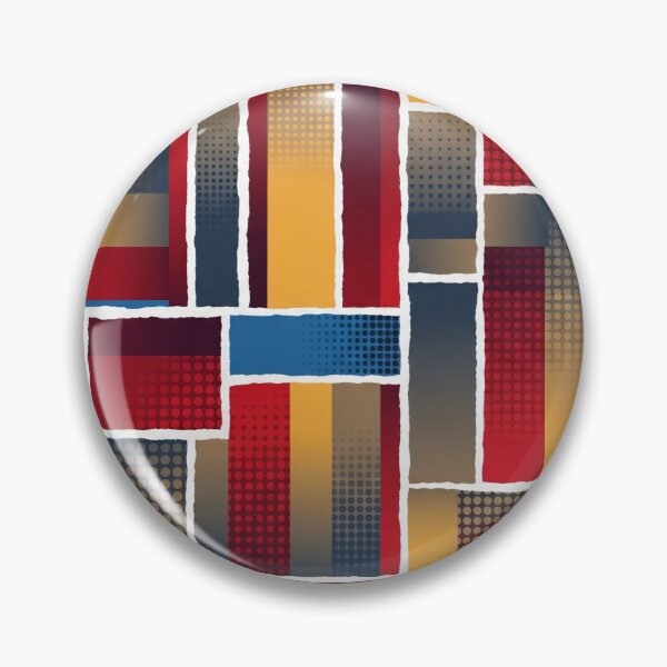 Item preview, Primary Halftone Patchwork designed and sold by Kaleidoscope Print.