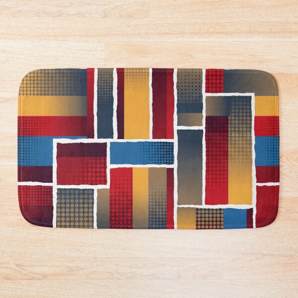 Item preview, Primary Halftone Patchwork designed and sold by Kaleidoscope Print.
