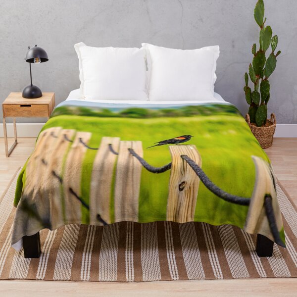 Item preview, Red-Winged Blackbird on Marsh Boardwalk designed and sold by aadventures.