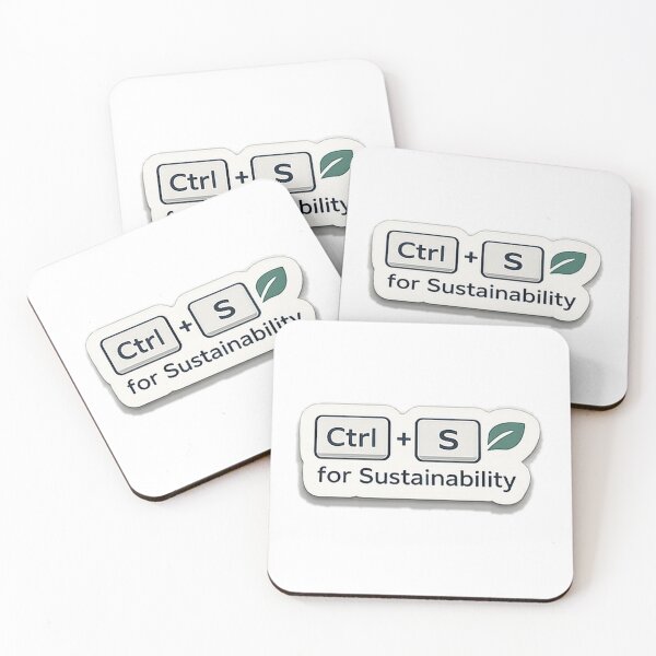 Item preview, Ctrl + S for Sustainability | Keyboard ESG Sticker designed and sold by TechNoChaos.