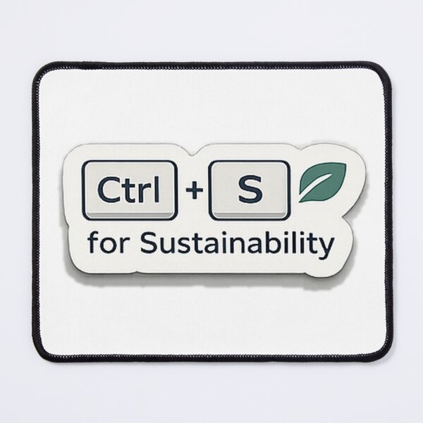Item preview, Ctrl + S for Sustainability | Keyboard ESG Sticker designed and sold by TechNoChaos.