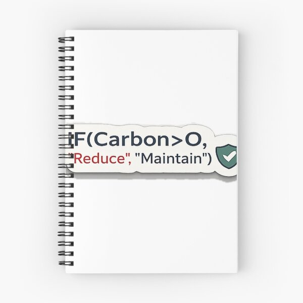 Item preview, IF Carbon > 0 Reduce Maintain | ESG Excel Sticker designed and sold by TechNoChaos.