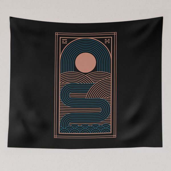 Item preview, Zen River Minimal Abstract designed and sold by tirwyeaeo45.