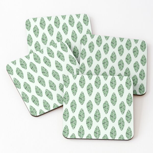 Item preview, Green leaf pattern designed and sold by Sakshi-Sarde.