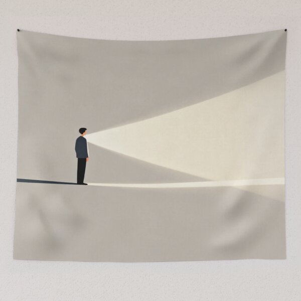 Item preview, Beam of Insight – Minimalist Figure with Projected Light designed and sold by Cristhian Almanza.