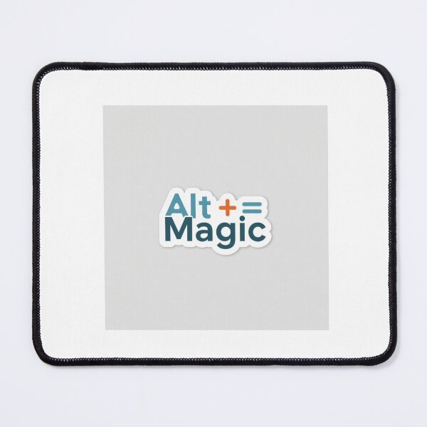 Item preview, Alt + Magic | Minimal Tech Humor Sticker designed and sold by TechNoChaos.