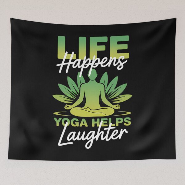 Item preview, Life Happens Laughter Yoga Helps designed and sold by StickLoveFamily.