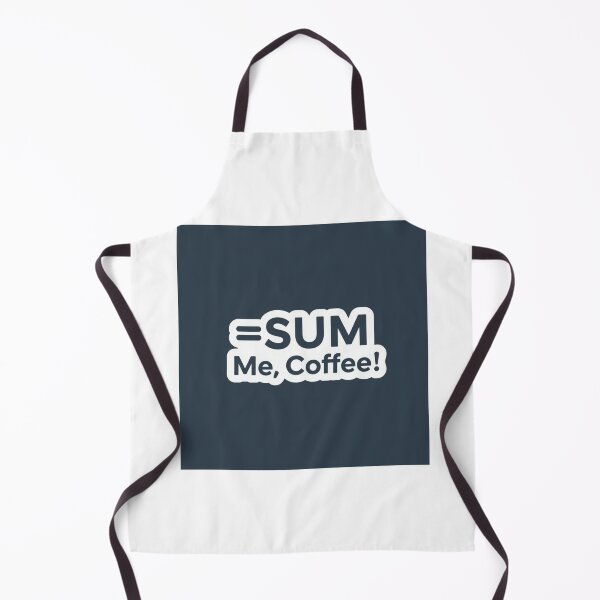 Item preview, =SUM Me, Coffee! | Spreadsheet Coffee Humor Sticker designed and sold by TechNoChaos.