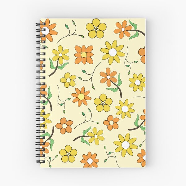 Item preview, Yellow and orange floral pattern designed and sold by Sakshi-Sarde.