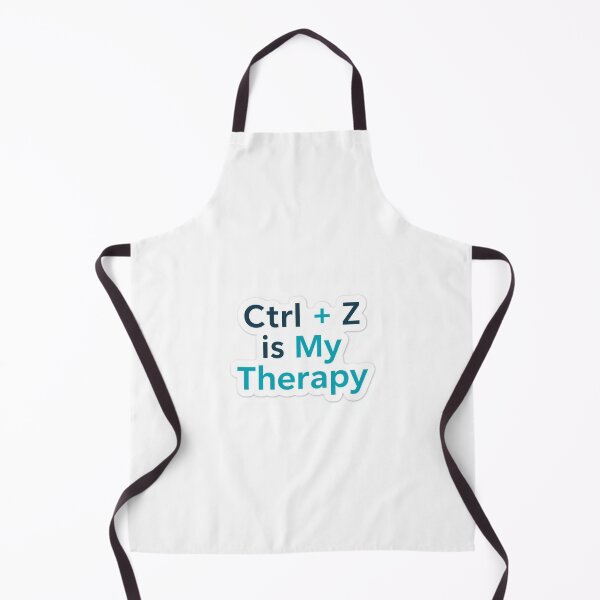 Item preview, Ctrl + Z is My Therapy | Minimal Keyboard Shortcut Sticker designed and sold by TechNoChaos.