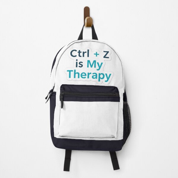 Item preview, Ctrl + Z is My Therapy | Minimal Keyboard Shortcut Sticker designed and sold by TechNoChaos.