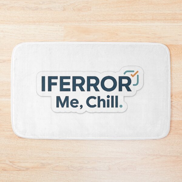 Item preview, IFERROR Me, Chill Sticker designed and sold by TechNoChaos.