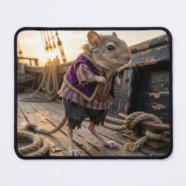 Item preview, Baluchistan Pygmy Jerboa Rules the High Seas designed and sold by Tridentulus.