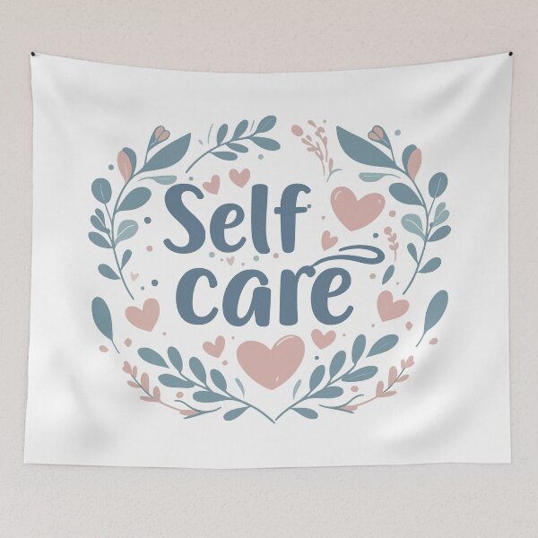 Item preview, Self Care Floral T-Shirt  Aesthetic Mental Health Wellness Tee designed and sold by Design-Pro-21.