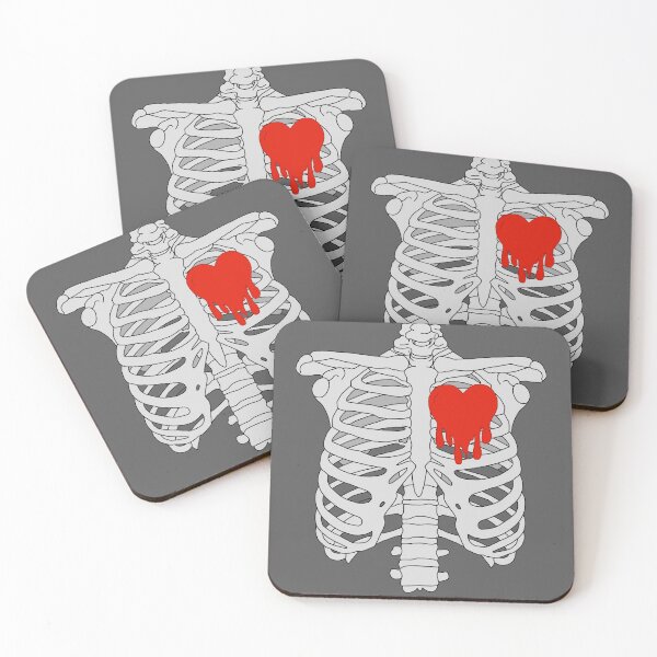Item preview, Rib cage with heart designed and sold by ScreamingAtSquirrels.
