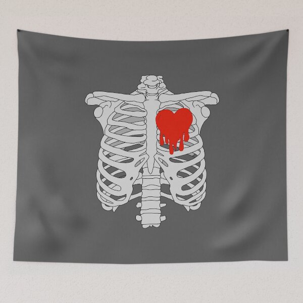 Item preview, Rib cage with heart designed and sold by ScreamingAtSquirrels.