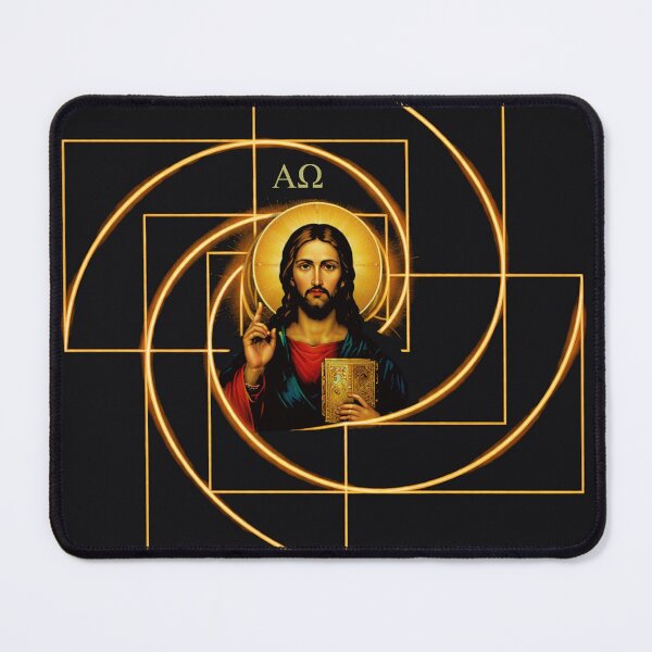 Item preview, Pantocrator Spiral — Golden Geometry Icon designed and sold by Sanctum Icons.