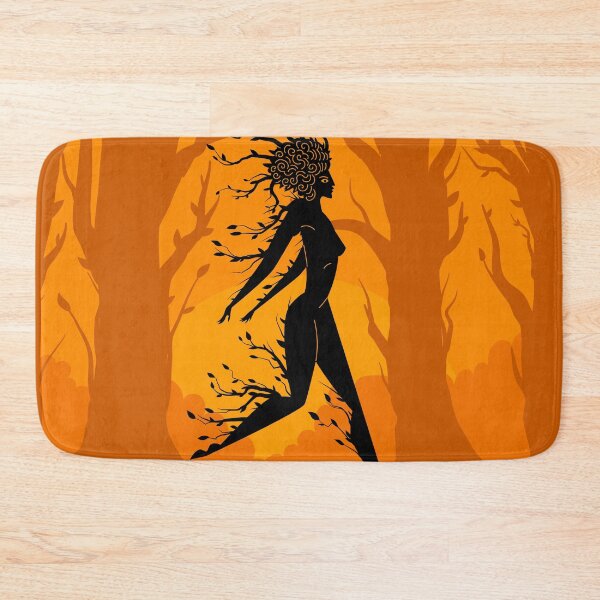 Item preview, dryad woman tree greek mythology orange amphora style designed and sold by matintheworld ( delcarmat ).