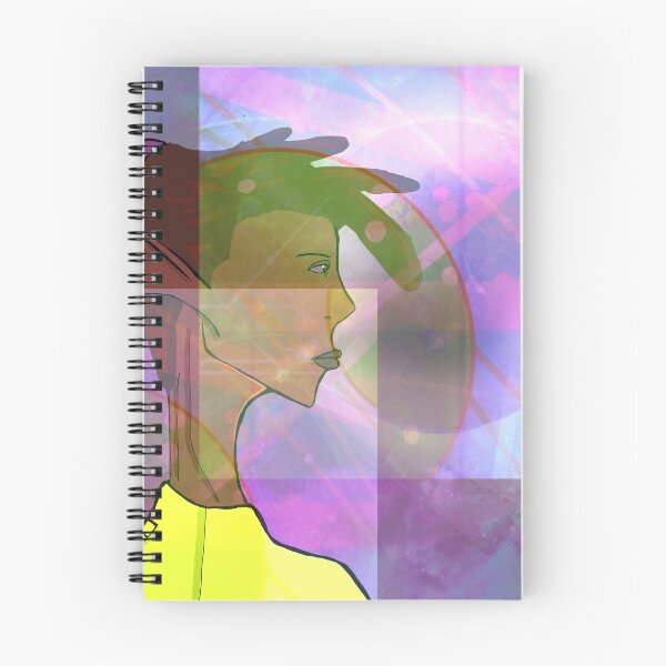Item preview, "Woman in space amongst Shapes, Planets, and Stars" designed and sold by Spaceart9.