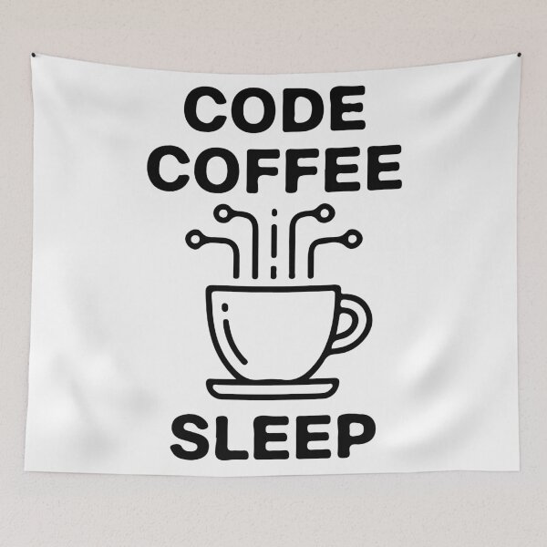 Item preview, Code Coffee Sleep T-Shirt  Programmer Daily Routine Coder Tee designed and sold by Design-Pro-21.