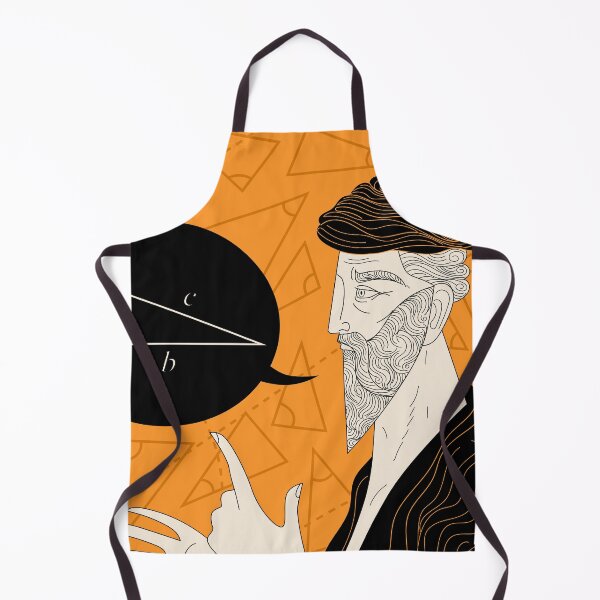 Item preview, pythagoras explaining his theorem orange amphora style designed and sold by matintheworld ( delcarmat ).