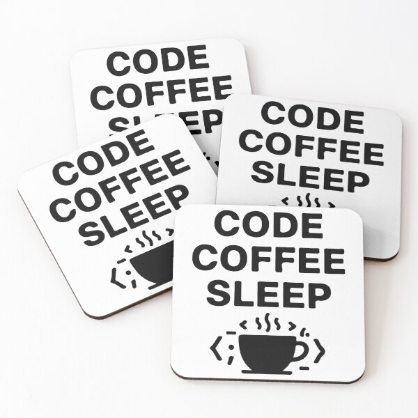 Item preview, Code Coffee Sleep T-Shirt  Programmer Routine Coder Tee designed and sold by Design-Pro-21.