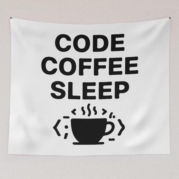 Item preview, Code Coffee Sleep T-Shirt  Programmer Routine Coder Tee designed and sold by Design-Pro-21.