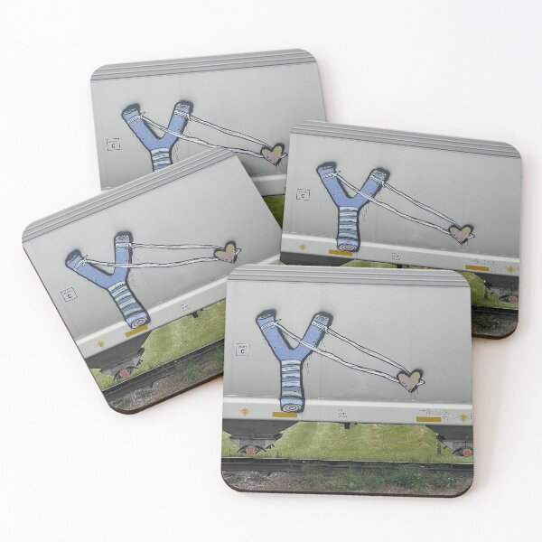 Item preview, Slingshot Heart – Street Art on a Train Car designed and sold by aadventures.